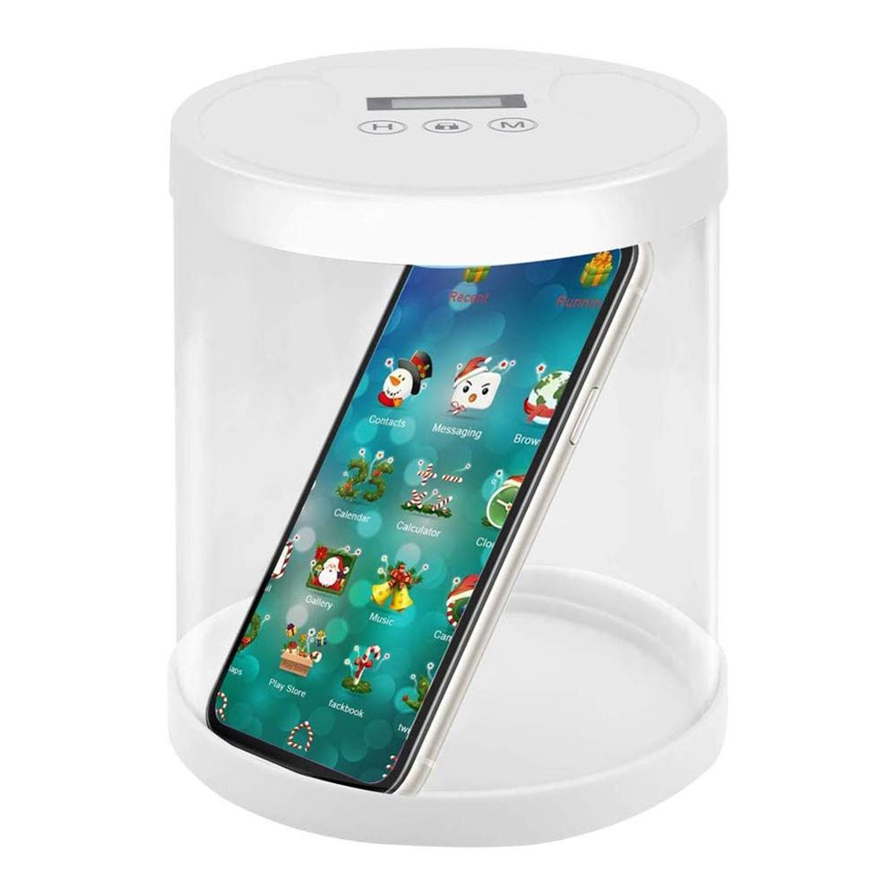Multifunction Time Locking Container Help Quit Cell Phone Addiction Excessive Smoking Properly Control Snacks other Vices: White