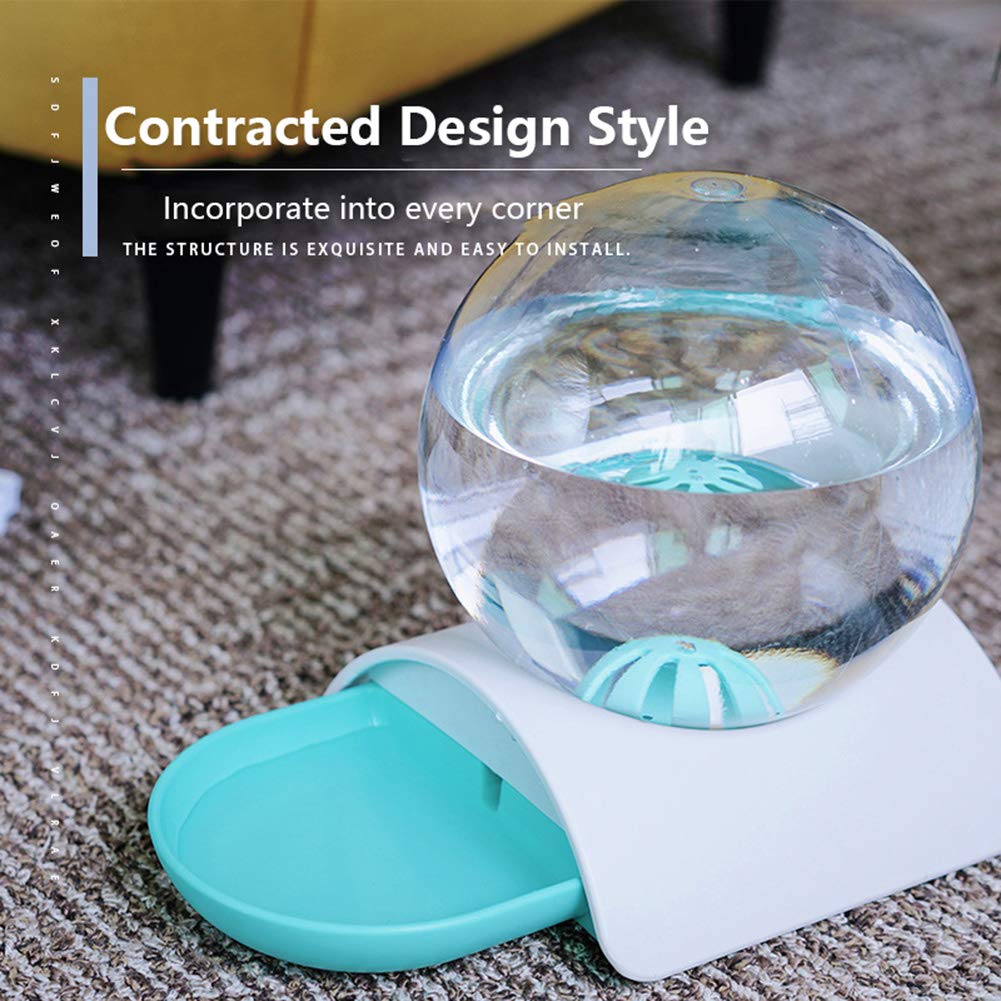 Bol d&#39;eau à bulles pour chat, distributeur automatique d&#39;eau, fontaine pour chats, grand bol à boisson, sans électricité 2,8 l