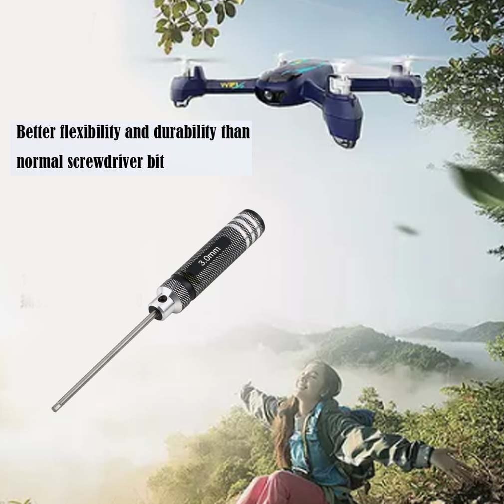 4PCS Hex Screwdrivers 1.5mm 2.0mm 2.5mm 3.0mm Screw Driver Tool Kit For RC Helicopter Plane Transmitter Car