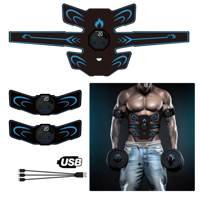 EMS Muskelstimulationsgürtel - 6 Modi Für Bauchtraining Zu Hause