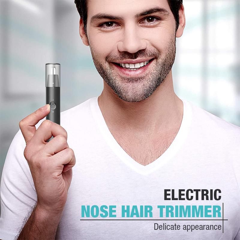 Electric Nose Hair Trimmer Battery powered Nose and Ear Trimmer Waterproof &amp; Easy Cleansing Razor Shaver Trimmer Epilators