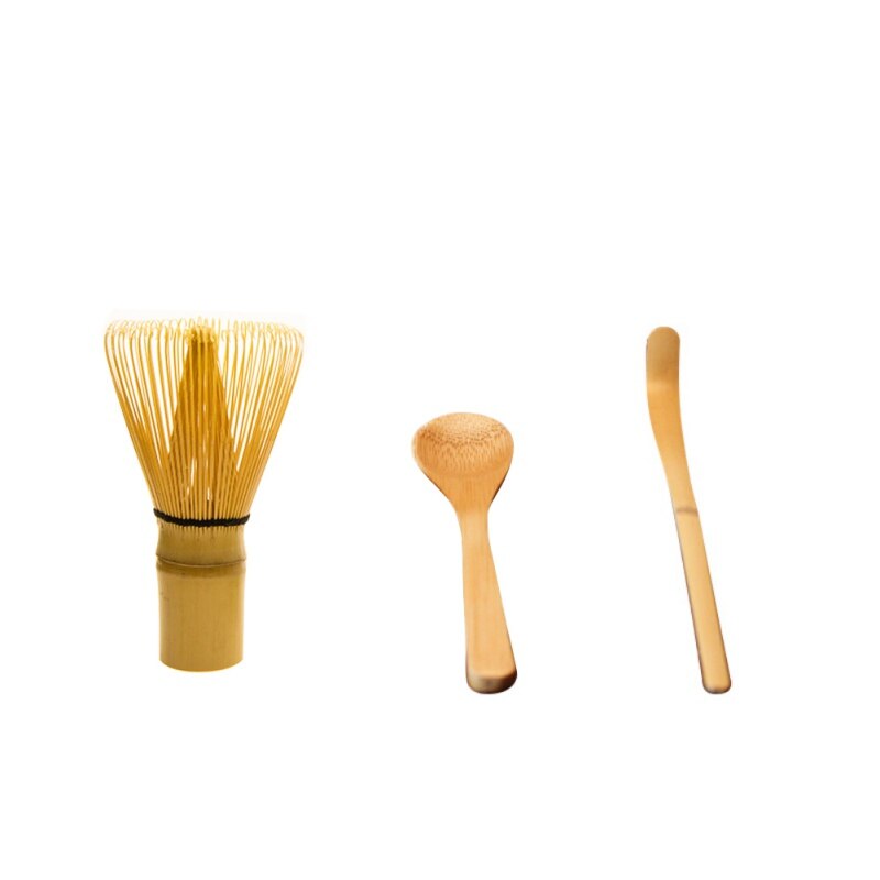 Japanese Ceremony Bamboo Whisk Traditional Scoop & Tea Spoon Green Tea Chasen Brush Kitchen Tools Green Tea Sets Accessories