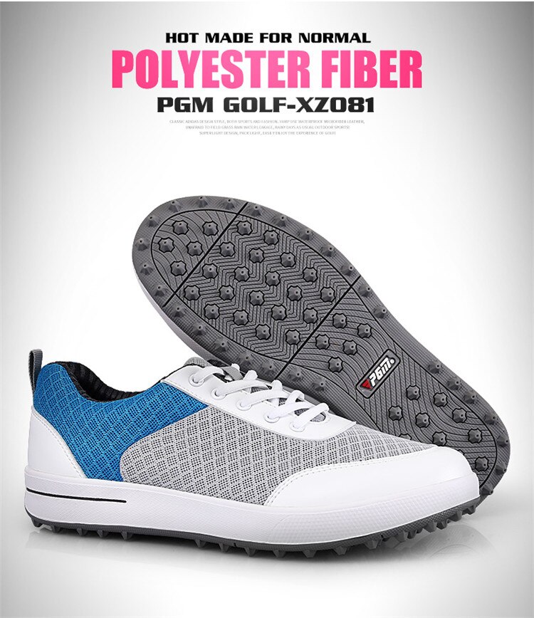 Pgm dames golfschoenen dames mesh net ademende golf tennis sneakers vetersluiting antislip lichtgewicht schoenen  b2855