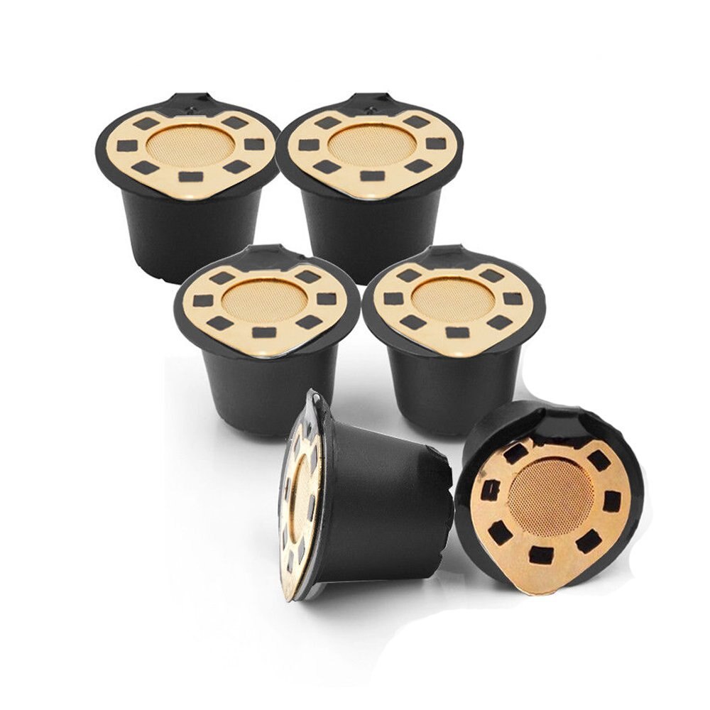 Nespresso Rvs Koffie Filter Herbruikbare Hervulbare Koffie Capsule Cup Lange Service Food Grade Materiaal: 6Gold