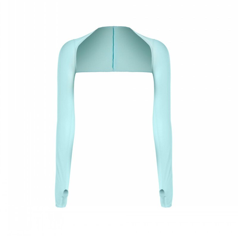 Cycling Ice Silk Sunscreen Shawl Sports One-piece Shoulder Sleeves Neck Shading and UV Protection Sleeves Sun Protection Sleeves: blue