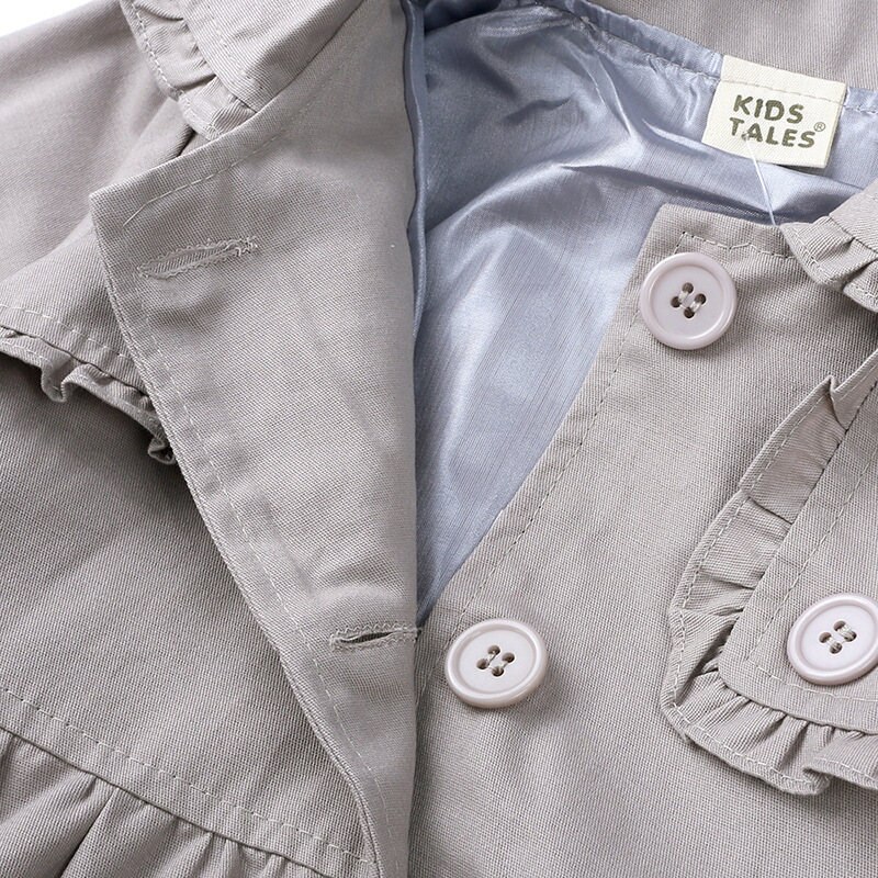 1-5T Nuovo di Autunno della Molla Vestiti Delle Ragazze Giacca A Vento Del Cappotto Del bambino con Cappuccio per Bambini Outwear Capretti Del bambino Della Ragazza Giacca Bambini abbigliamento in Cotone