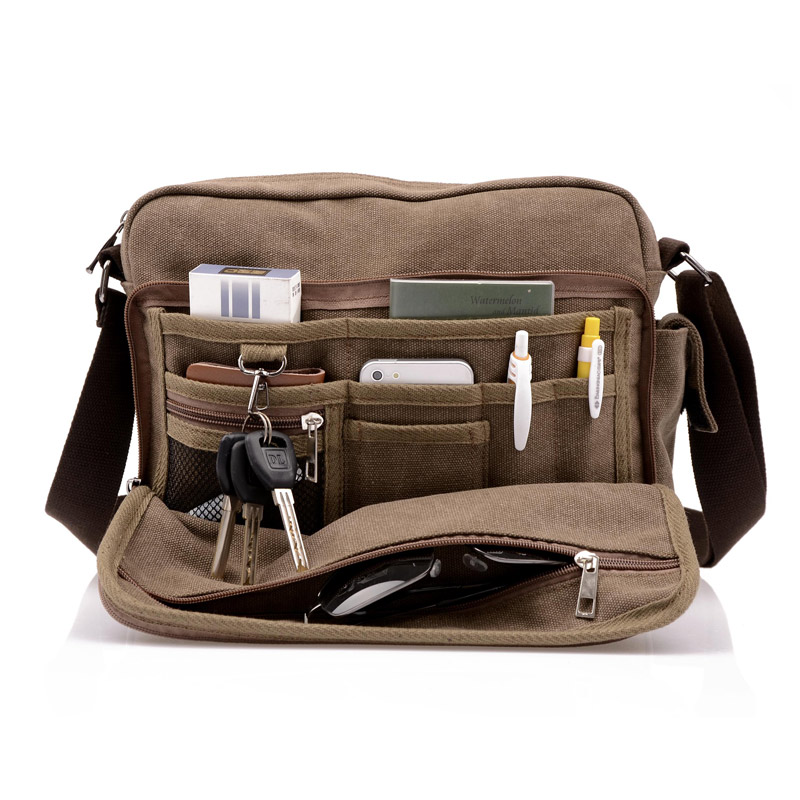 Hommes Toile Sac décontracté Voyage hommes Sac À Bandoulière De Luxe Hommes Messenger Sacs