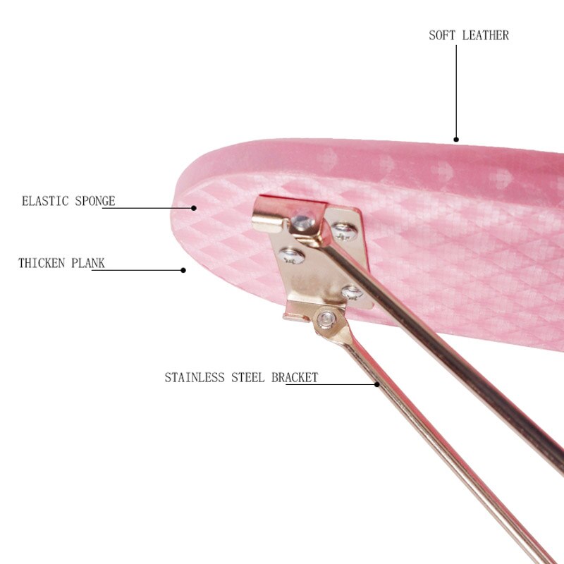 Blød nail art håndpude med stativ pink håndledsstøtte armlæns pude til nail art salon manicure nail art lampeværktøj