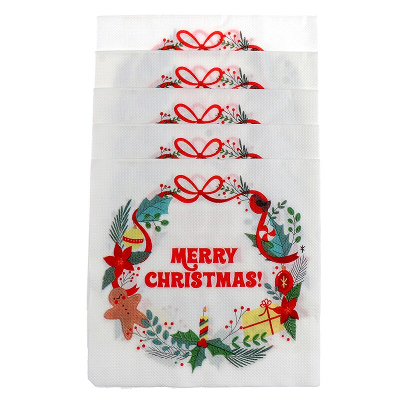20 pièces/ensemble belles serviettes d'impression serviettes de noël serviettes de sapin de noël pour la fête de magasin à domicile