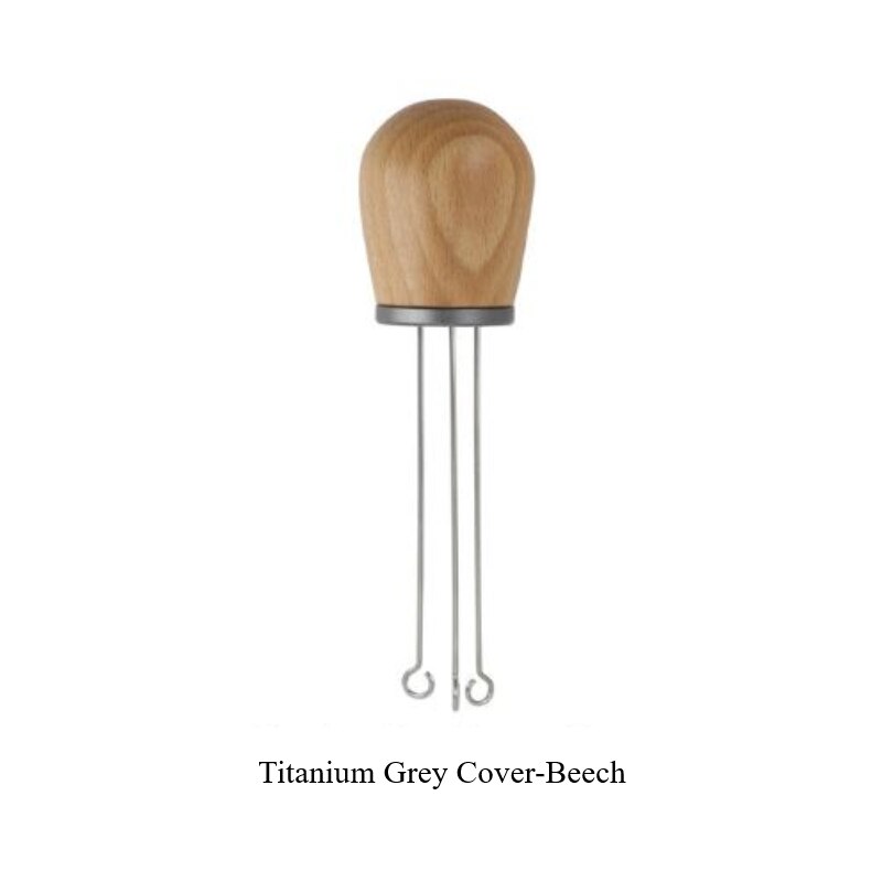 Solid Wood Handle Needle Coffee Tamper Coffee Tamper Distributor Leveler Tool Needle Coffee Powder Distributor Kitchen Accessor: gray Beech