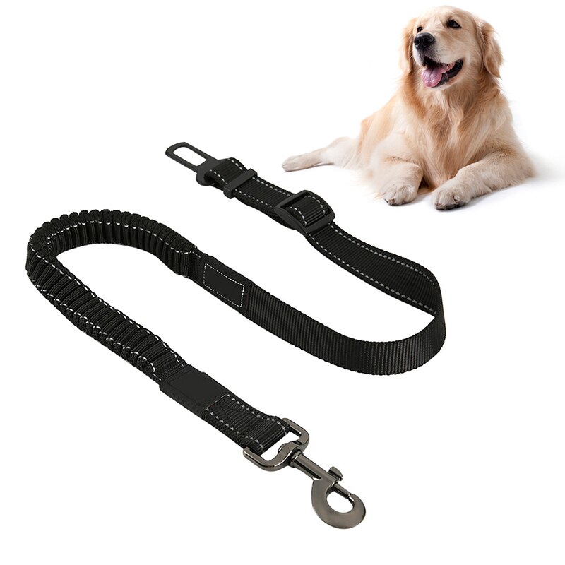 Verstelbare Nylon Huisdier Elastische Gordel Hond Autogordel Veilig Leads Buffer Stretch Leash Voor Midden Grote Huisdieren Hond leash