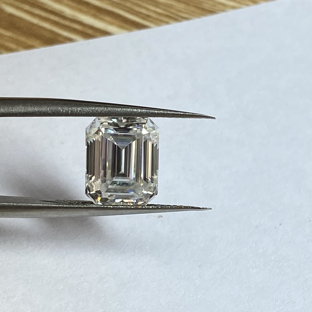 Moissanite Met Gra Certificaat D Vvs Wit Lab Grown Diamond Emerald Cut 3X5Mm Moissanite Losse moissanite Stenen