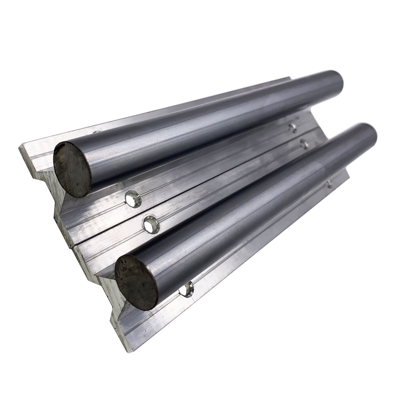 Rail de guidage linéaire, 2 pièces SBR20 200 250mm et 4 pièces SBR20UU blocs de roulement linéaire pour CNC pièces Rail linéaire de 20mm,