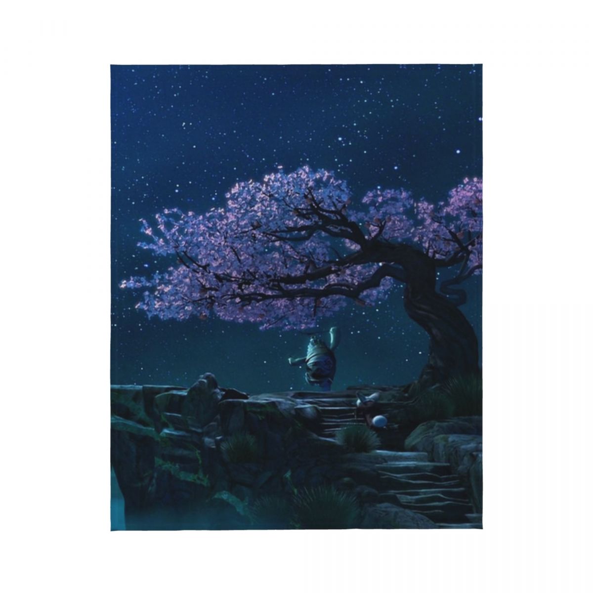 Master Oogway Worp Deken Fleece Gooi Deken Bed Deken Sofa Deken Flanellen Warm Beddengoed Op Home Reizen Volwassen Kind: 125x100cm