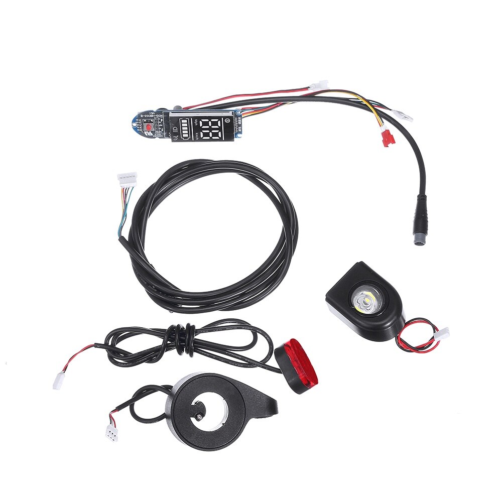 5 uds. De accesorios incluyen medidor/acelerador/línea de comunicación/Faro/luz trasera para controlador de Motor DC 36V 350W para bicicleta eléctrica: Default Title