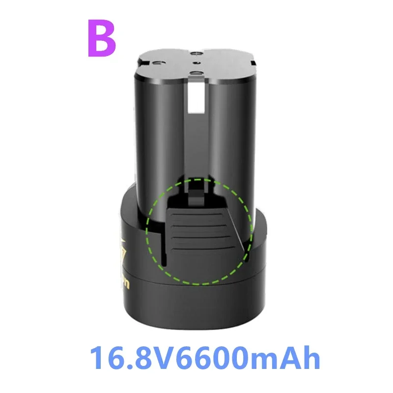 Batería de iones de litio de 25V, 21V, 16,8 V, 12V, 18650 para destornillador inalámbrico, taladro eléctrico, herramientas eléctricas, cargador de batería de 3,7 V: Azul