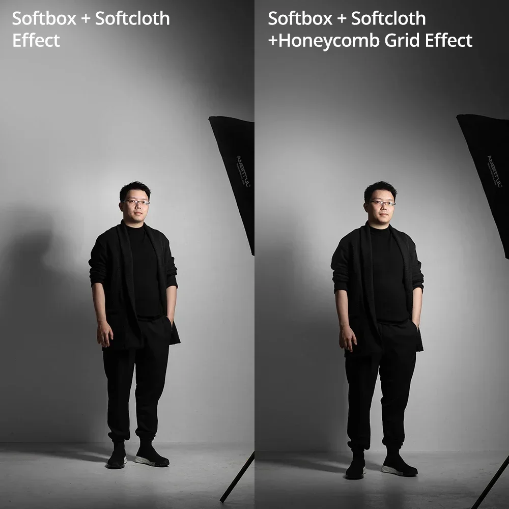 22x90cm 9"x 35" 30x120cm 12"x47" 35x160cm 14"x63" Rectangle Strip Softbox strip box Honeycomb Grid (Does not include softbox)