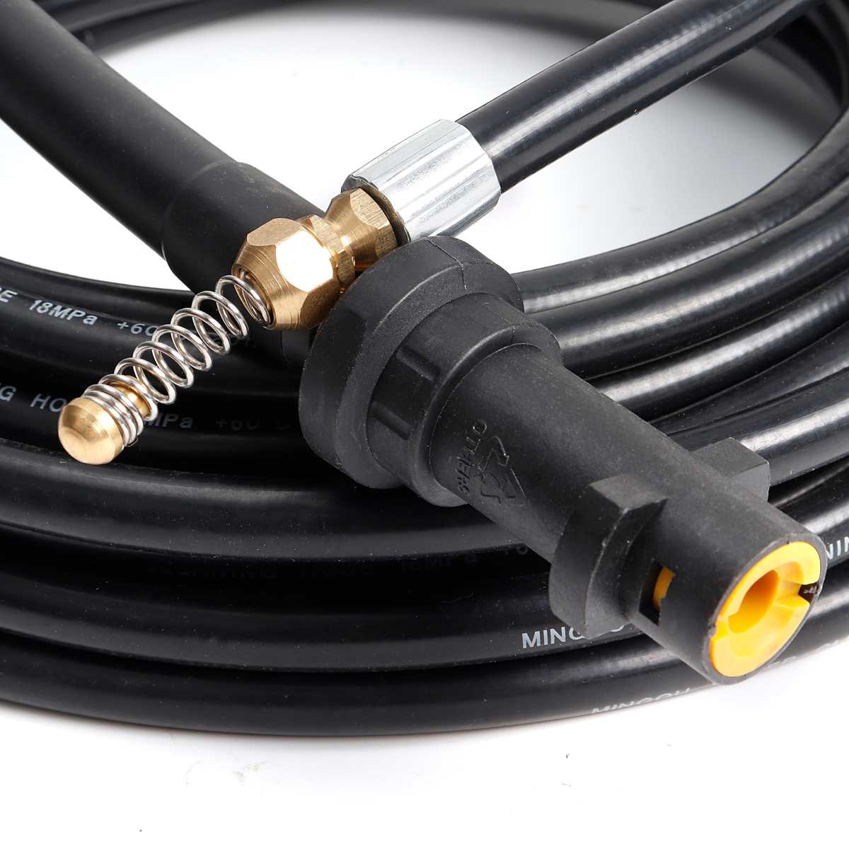 6m-20m Pressure Washer Sewer Drain Water Cleaning Hose 1/4 Inch Quick Release Pipe Cleaner Sewage Pipeline for Karcher K Series