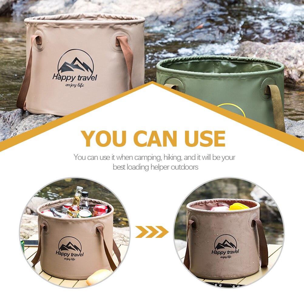 Collapsible Foot Basin Portable Foot Bath Tubs Outdoor Folding Bucket for Camping