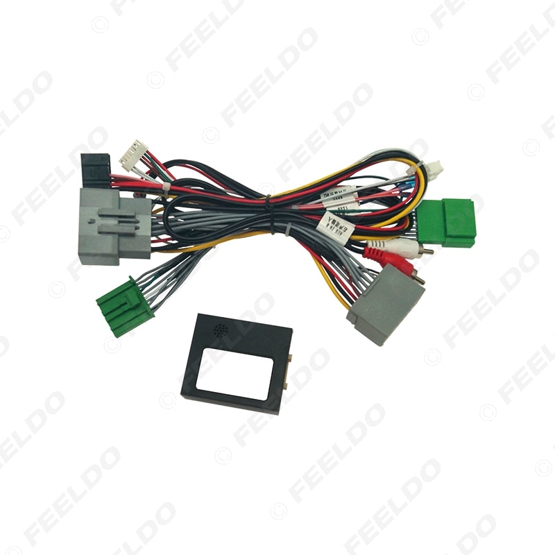 Feeldo bil android 16 pin strøm ledningsnett kabel med canbus til volvo  xc 90 08-13 bil lyd strømkabel kontakt: Ab kabel-canbus-boks