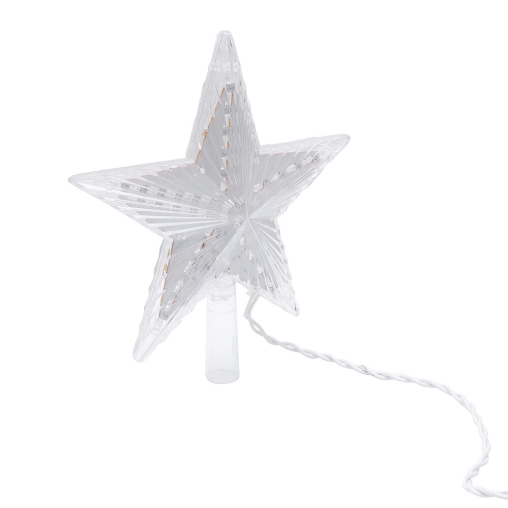 20cm Glitter Ster Kerstboom Topper Decoratie (Goud 20cm Glitter Ster Kerstboom Topper Decoratie (Goud