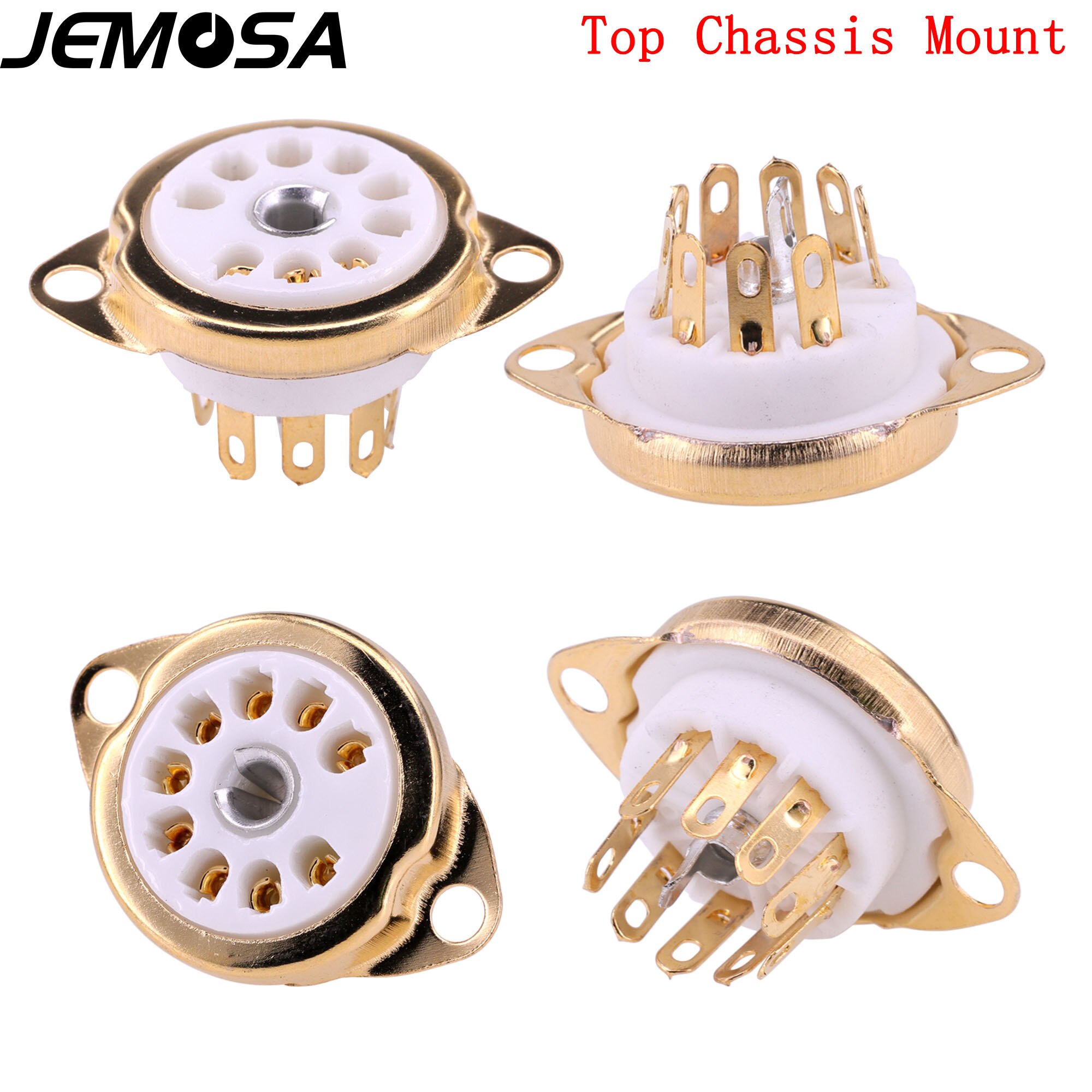 9pin Ceramic tube sockets GZC9-C B9A Valve Tube Base for 12AX7 ECC83 6922 ECC88 EL84 ECC82 12AU7 Vaccum Tube Amplifier Hifi