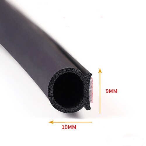 5 metrin muotoinen bpz iso d auton oven tiivistenauha epdm kumi äänieristys sääliuska äänieristys auton tiiviste vahva liima: 5 metriä pieni d