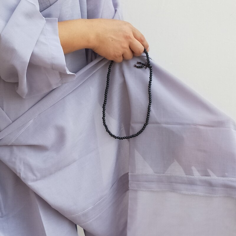 Buddhistisk munkrock kinesisk shaolin munkrock män traditionell buddhistisk munkkläder uniform shaolin munkkläder sommar