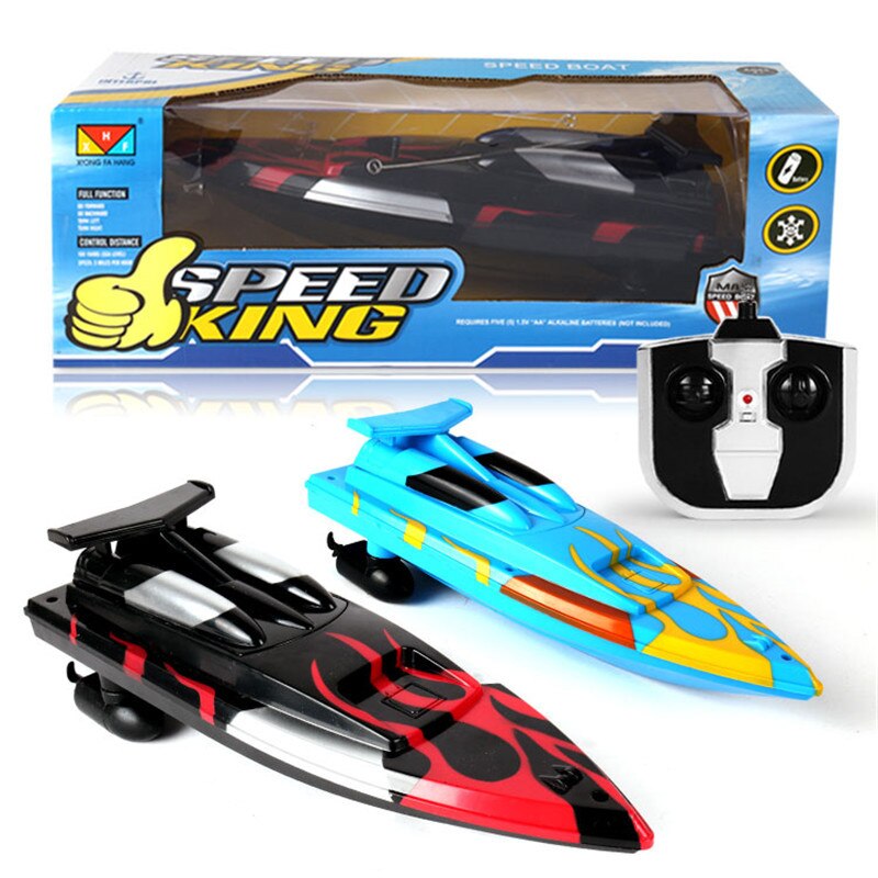 Wireless electric remote control Electric boat Toy boat model High-speed boy watertight yacht The best for children