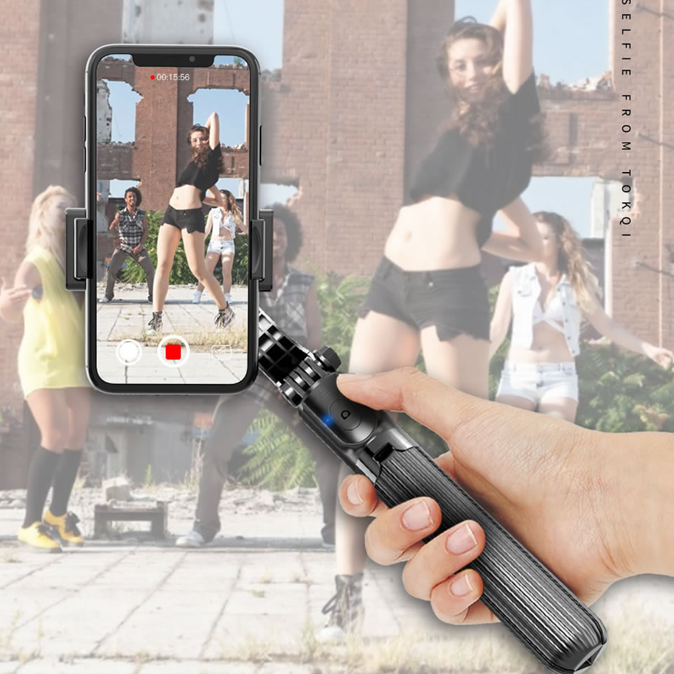 L08 Handheld Grip Stabilizer Statief 3 In 1 Selfie Stok Handvat Afstandsbediening Houder Selfie Stand Voor Iphone/Android/huawei Mini Statieven