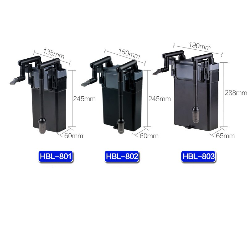 SUNSUN HBL-801/802/803 Tank Filter Wall-mounted Fish Tank Filter Barrel Aquarium External Grass Tank Filter Small Barrel Filter