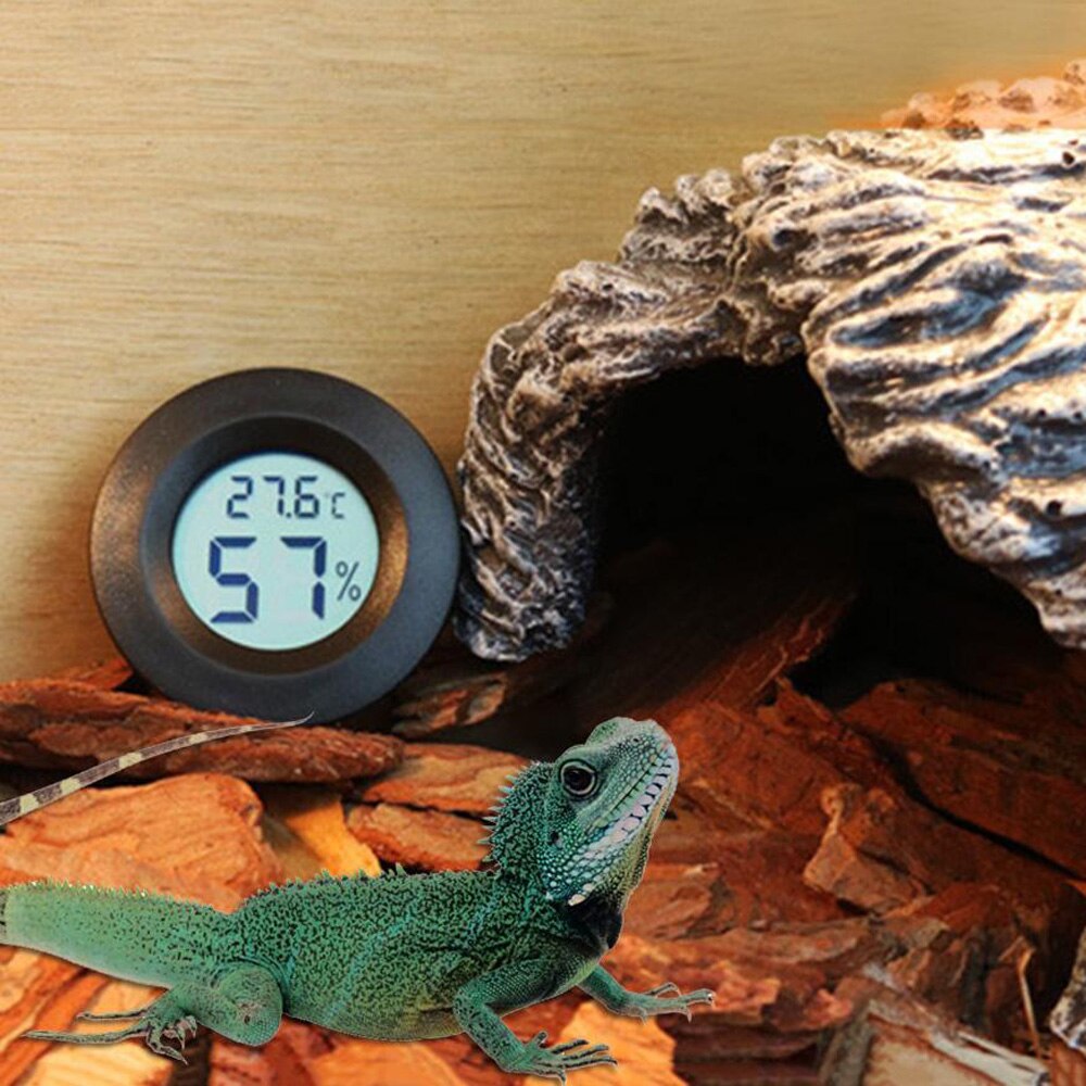 Mini Digital LCD Reptile Thermometer Hygrometer Lizard Amphibian Terrarium Tortoise Temperature Humidity Meter Thermo-Hygrometer