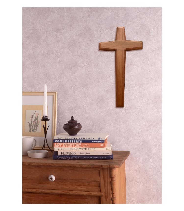 Massief Hout Cross Christian Muur Opknoping Traditionele Houten Kruisen Voor Muur Jezus Katholieke Jezus Christus Jezus Croix Kruisbeeld