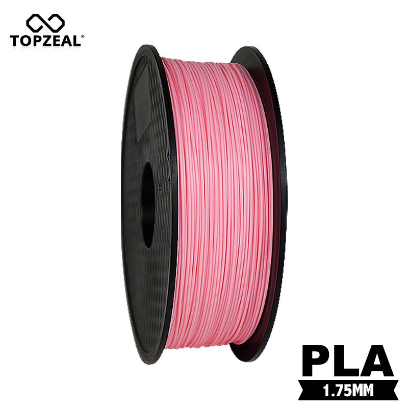 TOPZEAL Premium 3D Printer Filament Pink Color PLA Filament 1.75mm 1KG Spool for Prusa i3 RagRap