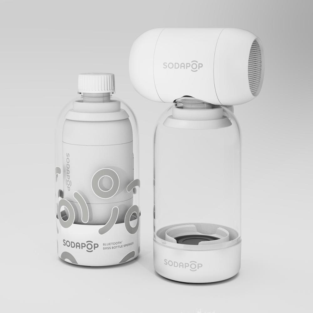 SODAPOP Bottle Bluetooth Speaker Portable AUX HANDSFREE Waterproof Sound Bass Subwoofer Small Speaker with microphone