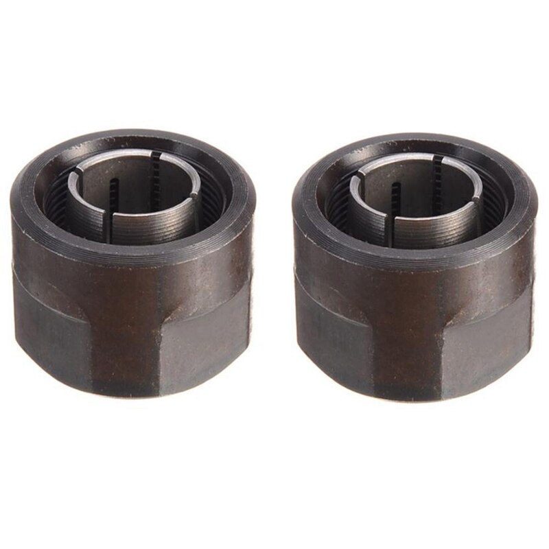 2Pcs Collet 1/2Inch 12.7mm 12mm Durable Router Collets for HITACHI 23421 M12VE M12VC M12V2 M12SE M12SA CNIM: Default Title