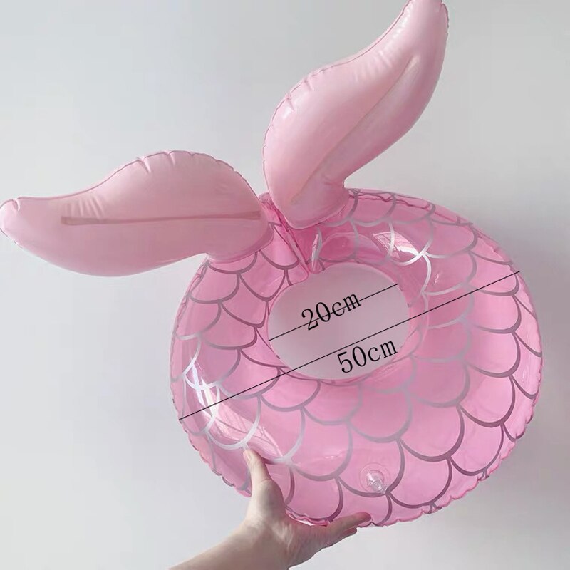 Zomer Roze Mermaid Zwemmen Ring Opblaasbare Pvc Vissenstaart Vlotter Rij Voor Baby Zwemmen Seat Zwembad Speelgoed Zwemmen apparatuur: 2