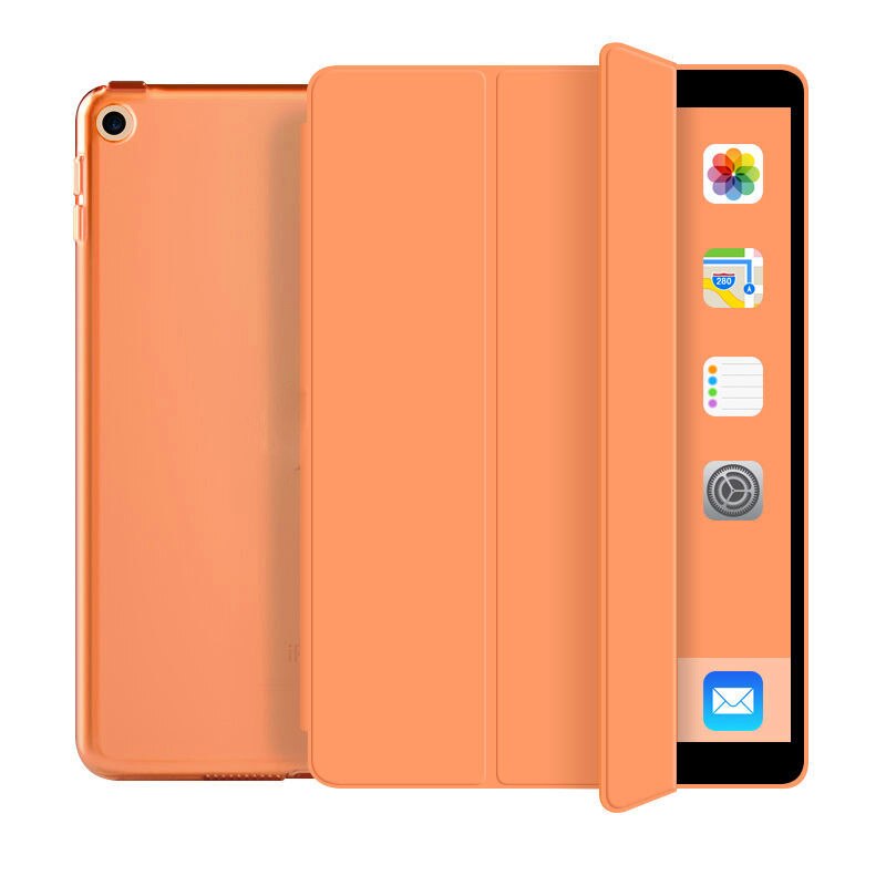 For IPad 10.2 Inch 9th Generation Case Model A2602 A2603 A2604 A2605 9th iPad 10.2 inch 9th Gen Cases Cover accessories: Orange