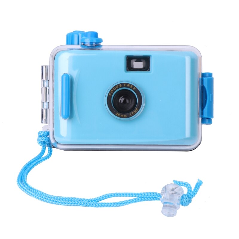 Lomo Onderwater Waterdichte Camera Mini Leuke 35Mm Film Met Behuizing Case: blue