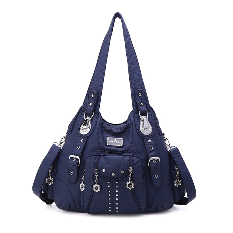 Angelkiss Bag Women Handbags Women Shoulder Bags PU Leather Handbag Female Satchel Big Shoulder Purse Bag bolsa feminina