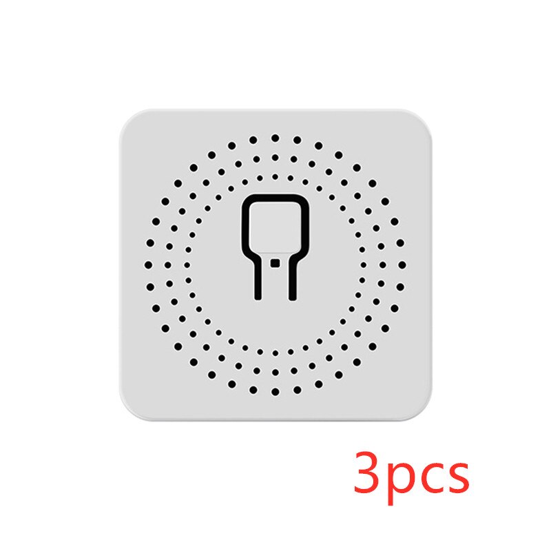 Wifi Smart Switch Timer 10A MINI Wireless Switches Smart Home Automation Compatible with Tuya Alexa Google Home: 3pcs