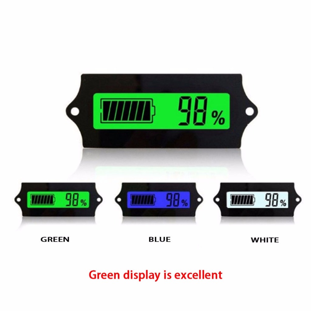 Battery Indicator 12/24/36/48/60/72V LED Lead Acid Storage Batteries Indicator Tester Gauge Monitor