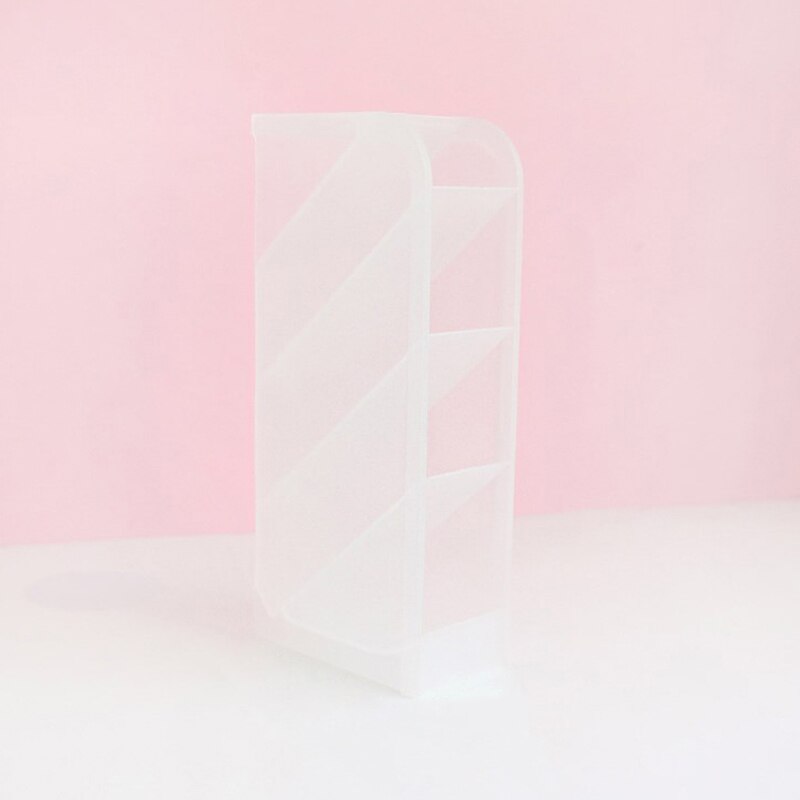 1pcs Stationery Storage Box 4 Layers Multifunctional Desktop Organizer for Home Office DJA99: white