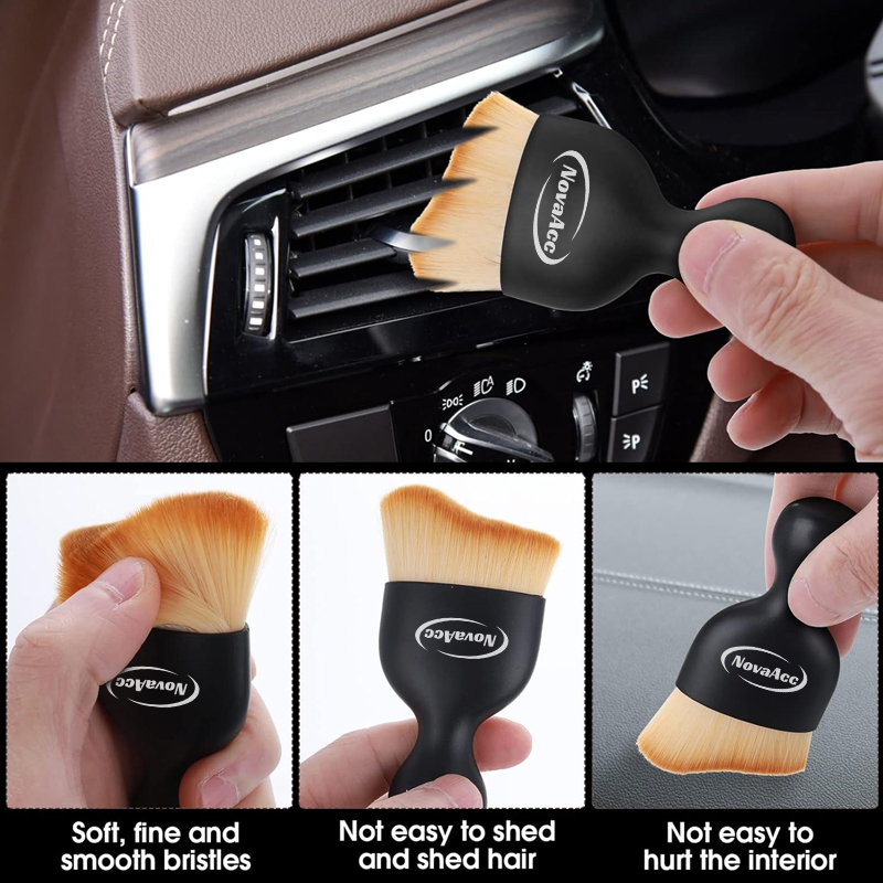Novaacc Auto Interieur Detaillering Borstel Zachte Borstelharen Schoonmaakborstel Auto Detaillering Borstel Afstoffen Dash Interieur Reinigingstool
