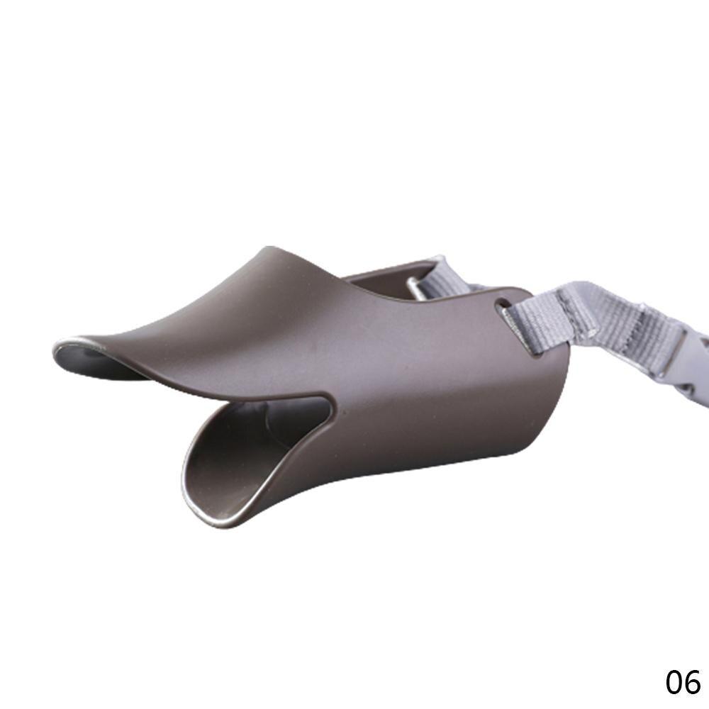 Hondenmuilkorf siliconen eendenmondmasker voor honden, anti-bijt, stop blaffende hondenmond, muilkorf voor honden, huisdier mondkapje, huisdier accessoires voor honden: Koffie / Ik