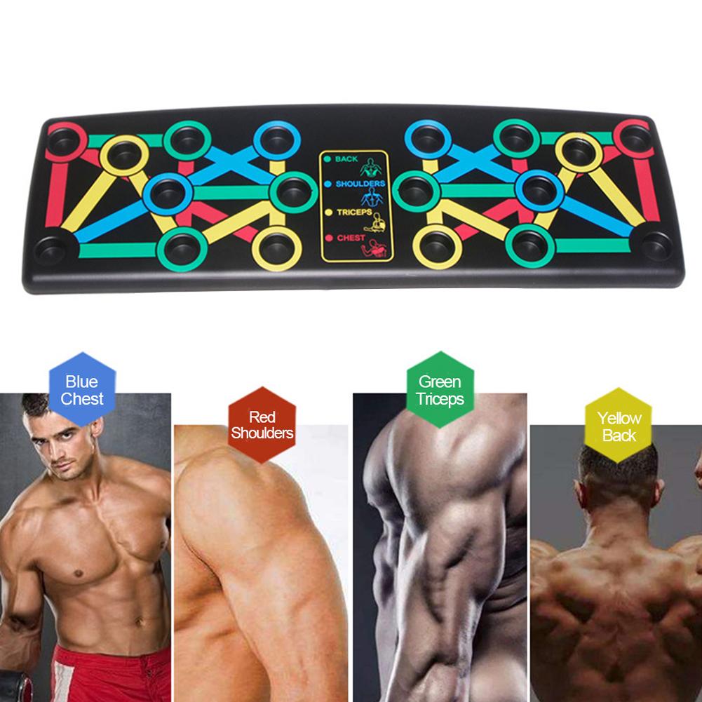 14-en-1 Push-Up Rack Board multifunción Body Building Fitness herramientas de ejercicio hombres mujeres Push-up Stands para gimnasio entrenamiento corporal