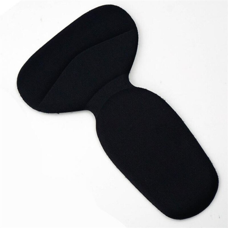 1 paire de semelles orthopédiques flambant neuves, coussin antidérapant en forme de T, protection du talon du pied, doublure des semelles de chaussures: Black