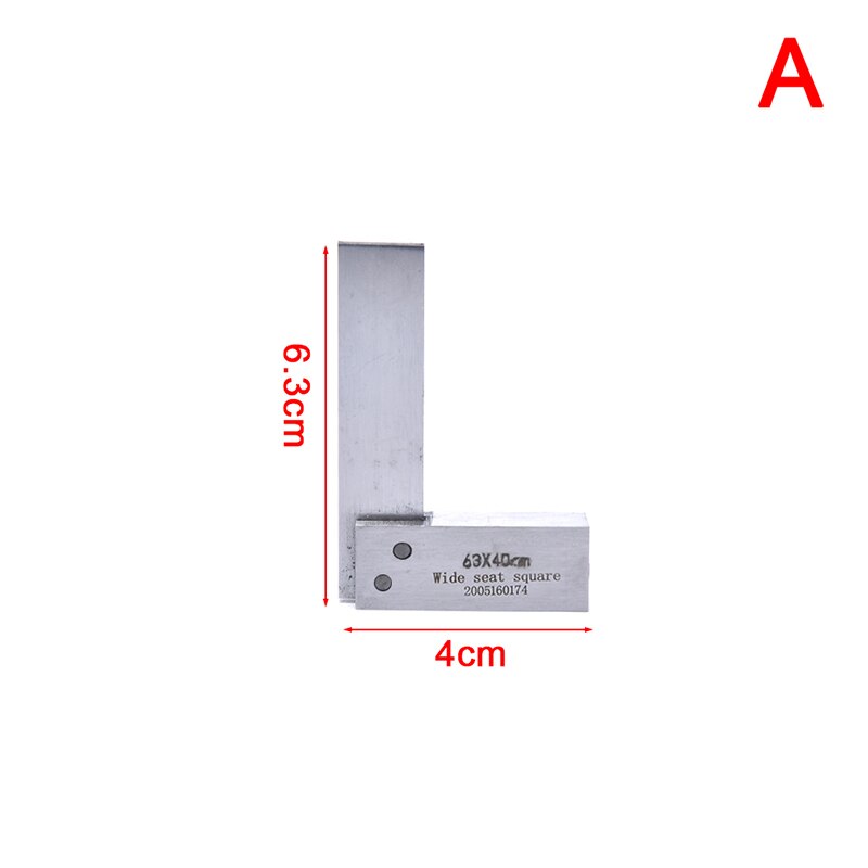 90 Degree Right Angle Precision Ground Steel Angle Ruler Gauge Protractor: Beige