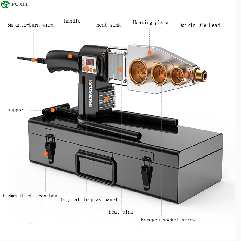 220V household pipe melter PPR welding machine 63