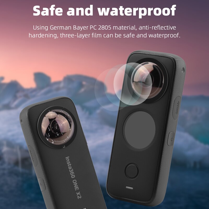 Objektiv Abdeckung Für Insta360 EINE X2 Objektiv Schutz Kappe Körper Abdeckung Schutzhülle Panorama Kamera Zubehör Für Insta360 Eine X2 Silikon fallen